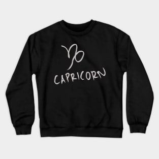 Hand Drawn Capricorn Zodiac Signs Crewneck Sweatshirt